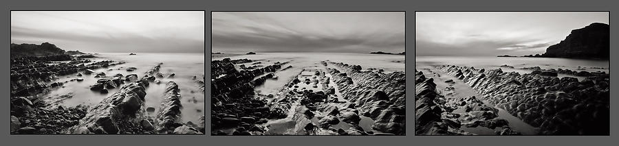 Hartland Beach Triptych Photograph by Pete Hemington