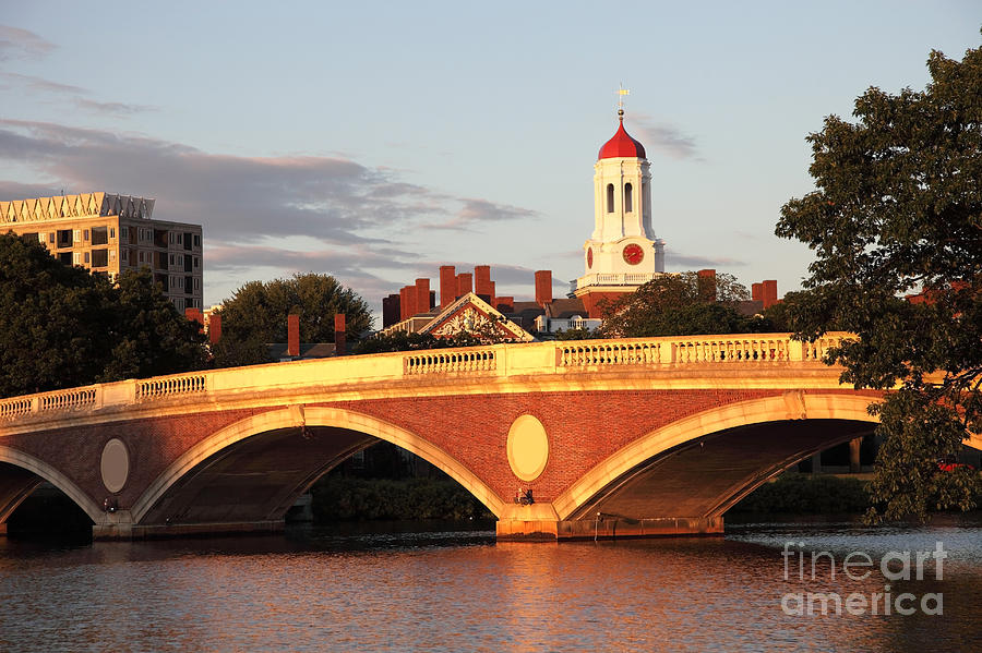 Boston Photograph - Harvard by Denis Tangney Jr