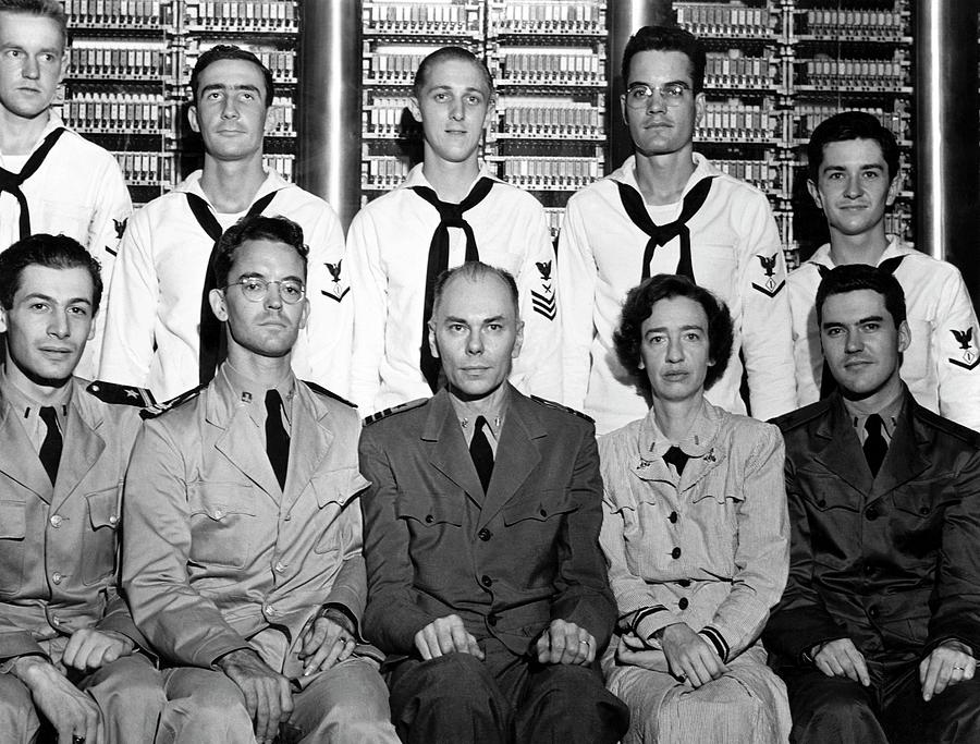 Harvard Mark 1 Computer Team Photograph by Us Air Force