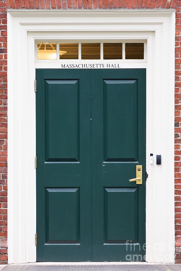 Boston Photograph - Harvard Masssachusetts Hall Door by Jannis Werner