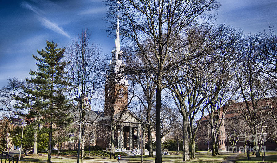 Harvard University Old Yard Church Photograph by Douglas Barnard