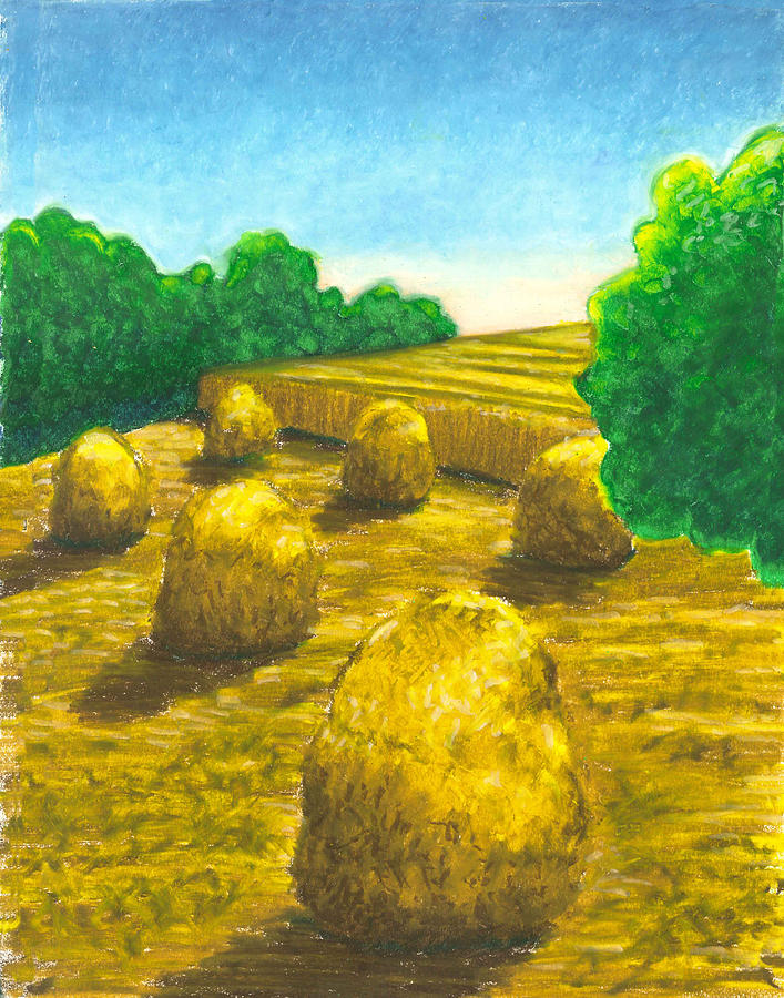 Harvest Gold Painting by Carrie MaKenna