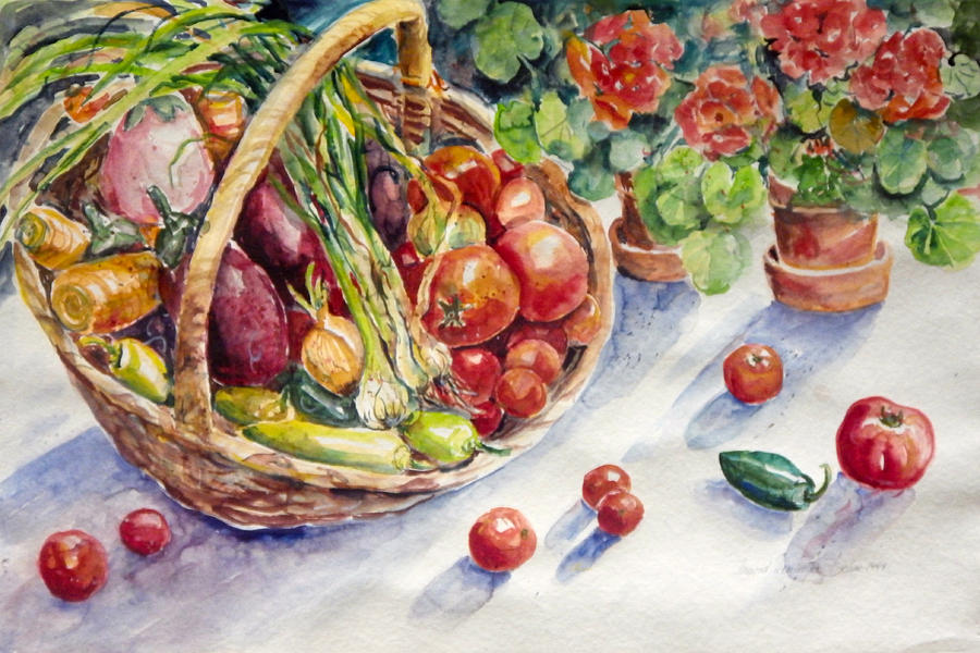 Harvest Painting by Ingrid Dohm
