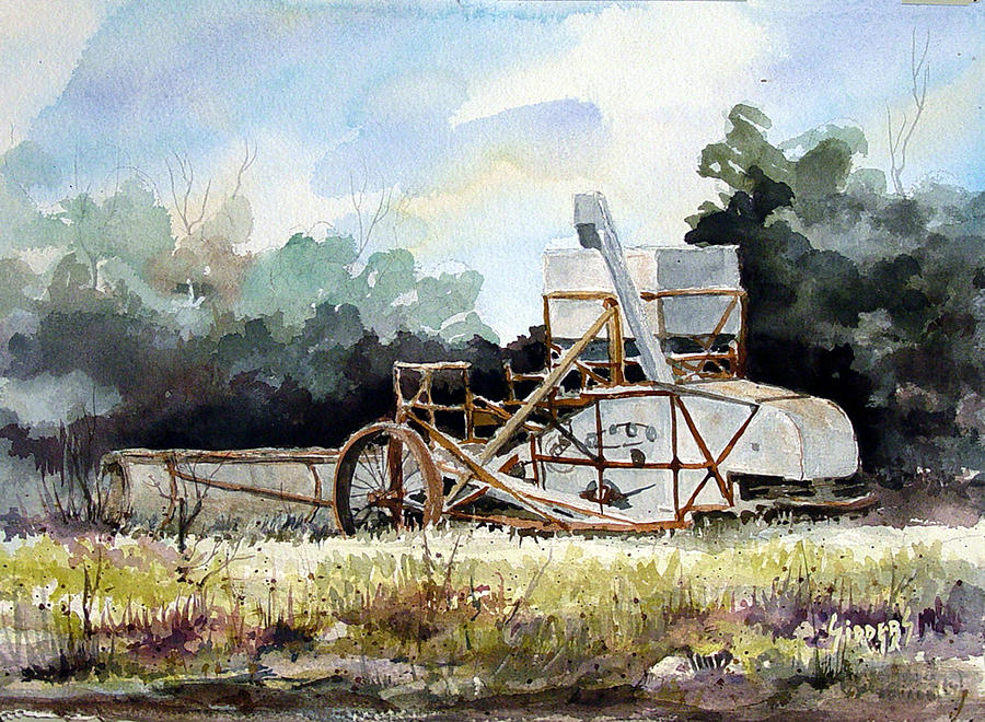 Harvest is Over Painting by Sam Sidders