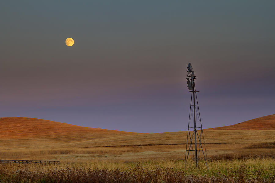 Fall Photograph - Harvest Moon by Mark Kiver