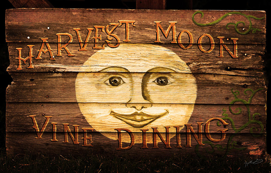 Harvest Moon Sign Photograph by Jeremy Martinson