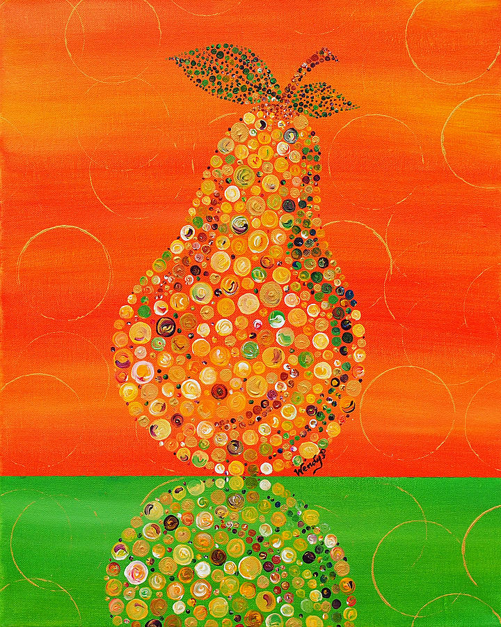 Harvest Pear Painting by Wendy Provins