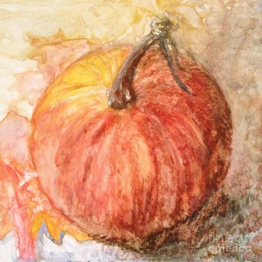 Harvest Pumpkin Painting by Deb Stroh-Larson