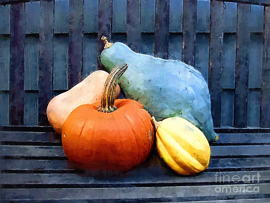 Harvest Rustic Painting by RC DeWinter