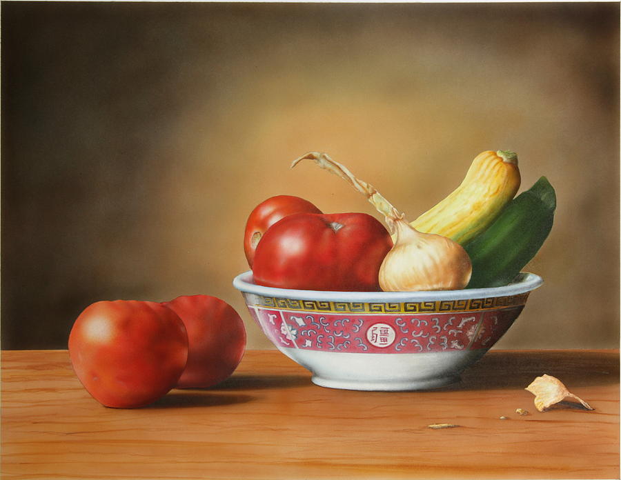 Tomato Painting - Harvest by Steven McPeak