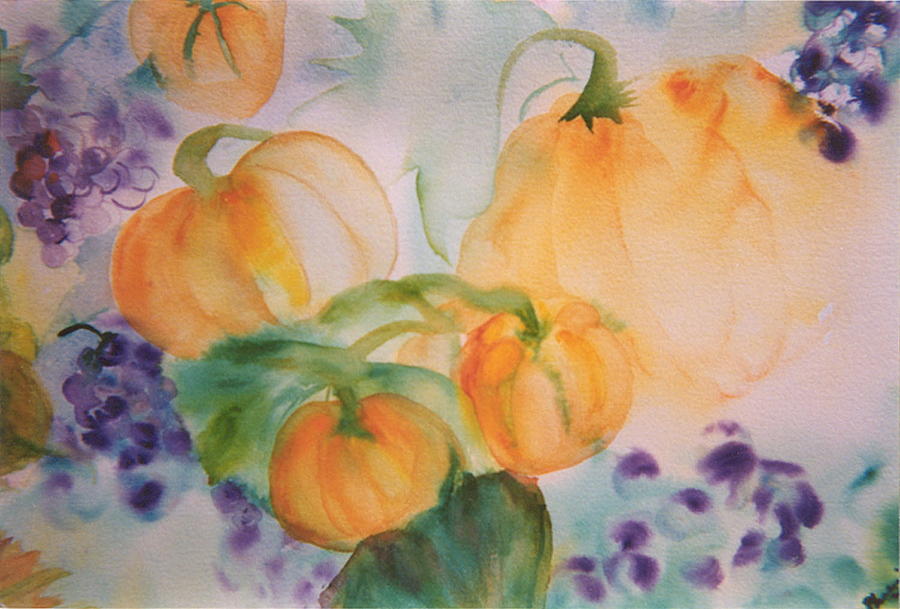 Watercolors Painting - Harvest time by Phoenix Simpson Watercolors Painting - Harvest time by Phoenix Simpson