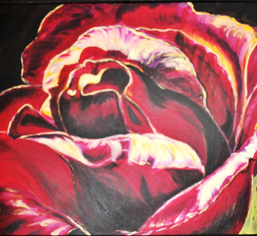Harveys Rose Painting by Ramona Wright