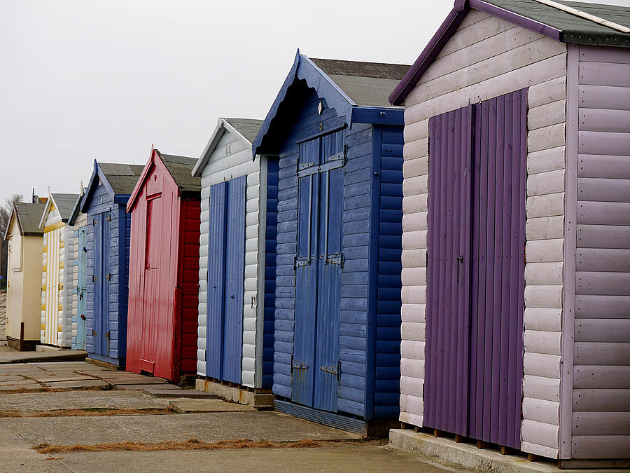 Harwich - Beach Huts Photograph by Richard Reeve