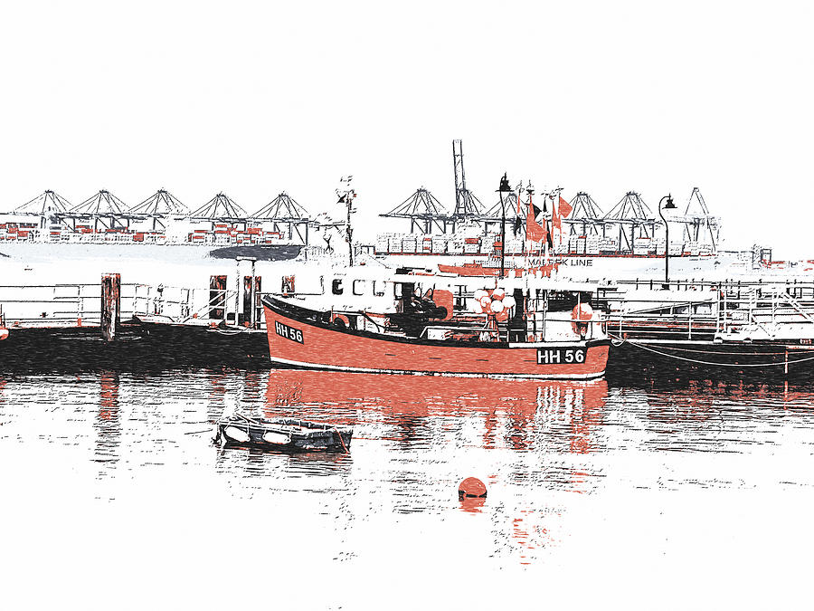 Harwich - Fishing Boat Photograph by Richard Reeve