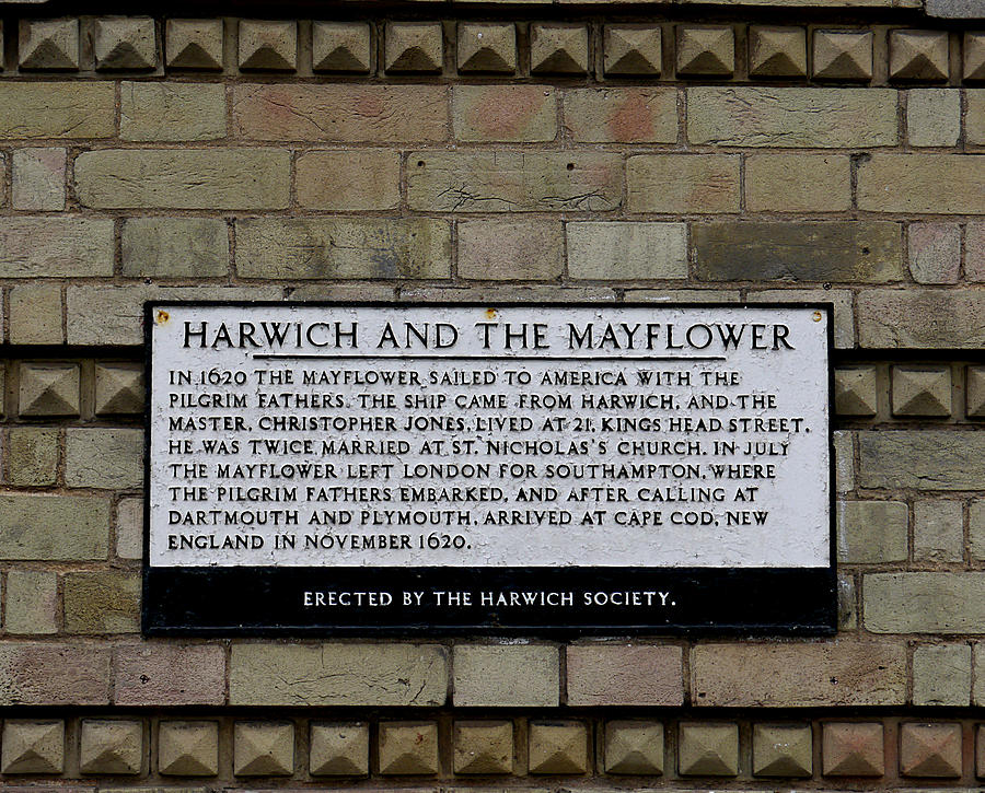 Harwich and the Mayflower Photograph by Richard Reeve