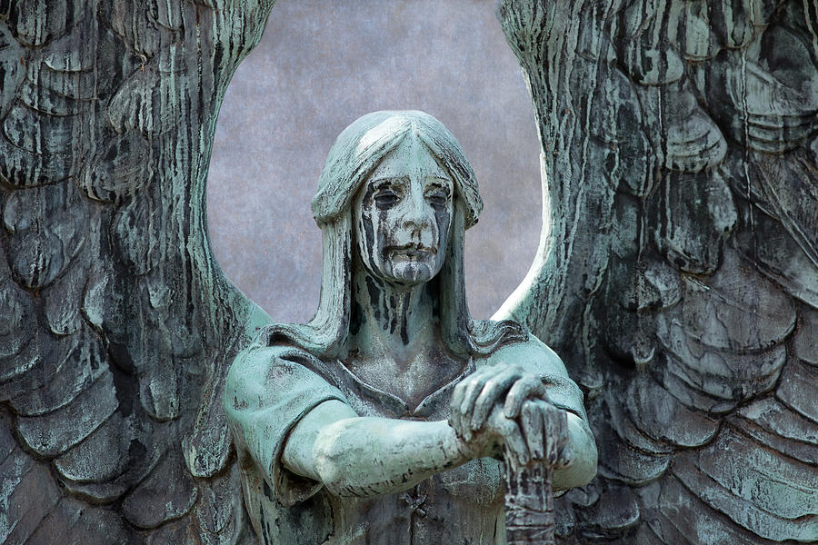 Haserot Weeping Angel Photograph by Dale Kincaid