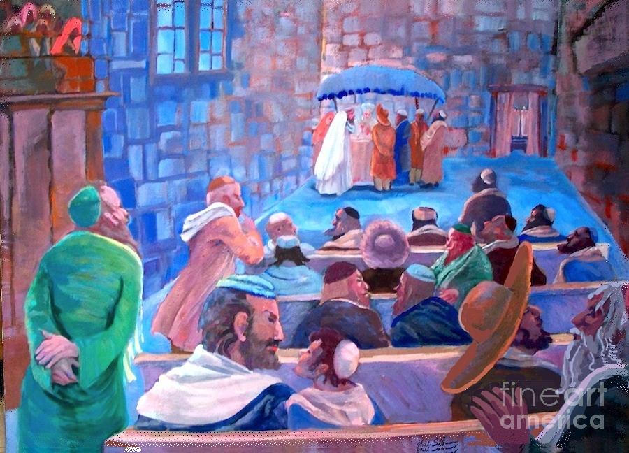 Jewish Painting - Hasidic Wedding by Shirl Solomon