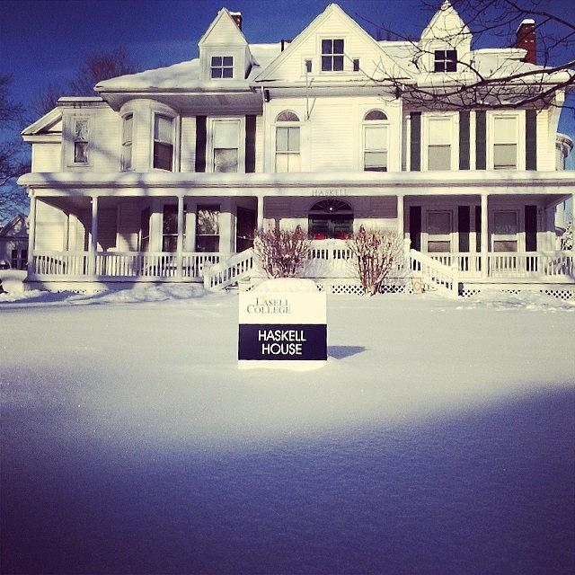 Haskell House. #lasellcollege Photograph by Midlyfemama Kosboth