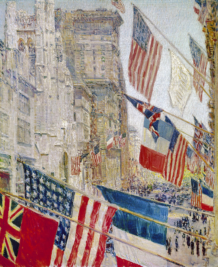 Hassam: Allies Day, May 1917 Photograph by Granger