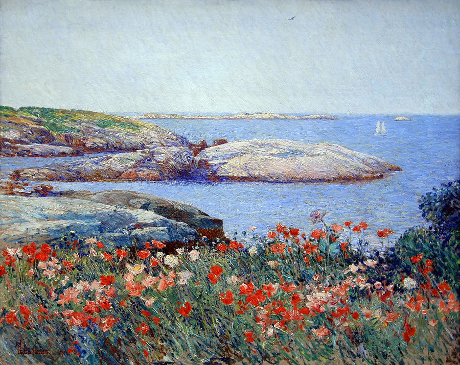 Childe Hassam Photograph - Hassams Poppies On The Isles Of Shoals by Cora Wandel