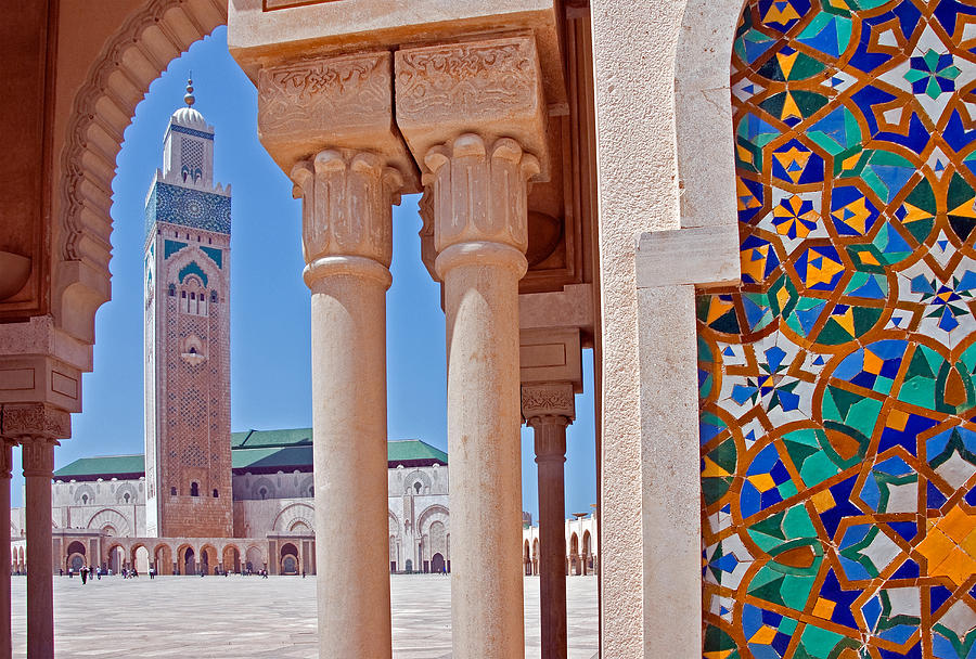 Casablanca Movie Photograph - Hassan II Mosque by Dennis Cox