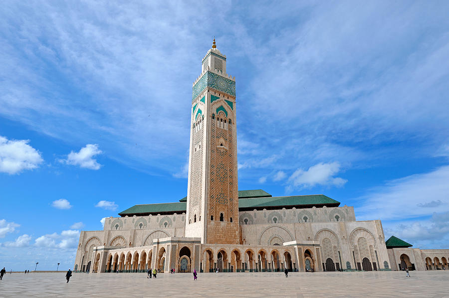 Hassan II Mosque the landmark in Casablanca Photograph by Ytwong Hassan II Mosque the landmark in Casablanca Photograph by Ytwong