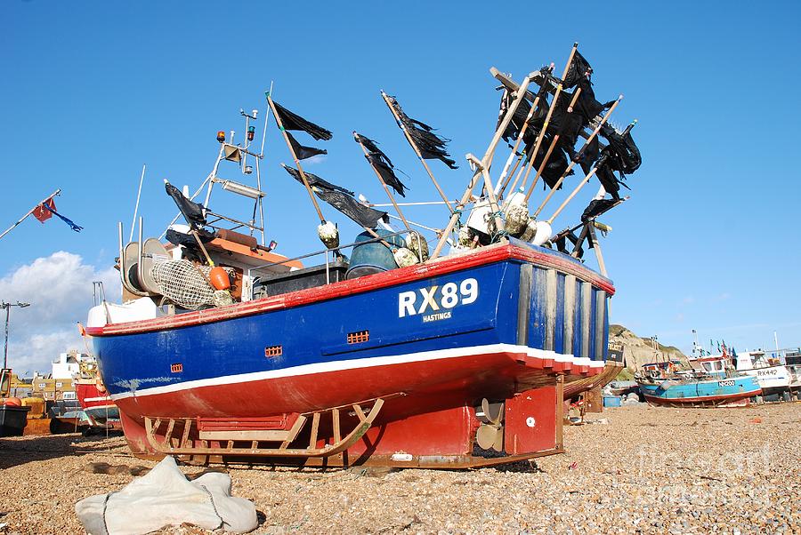 Hastings fishing boat Photograph by David Fowler