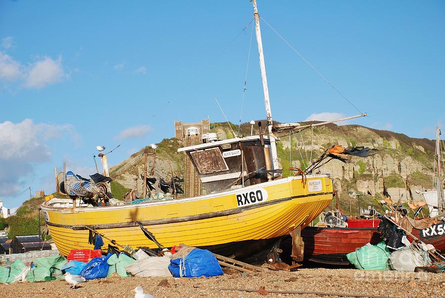Hastings fishing boats Photograph by David Fowler