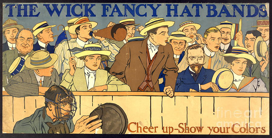Hat-Band Advertising Poster 1910 Photograph by Padre Art