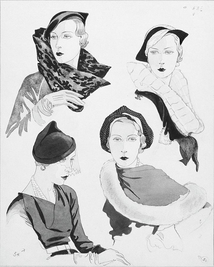 Hat Styles By Agnes Digital Art by Douglas Pollard