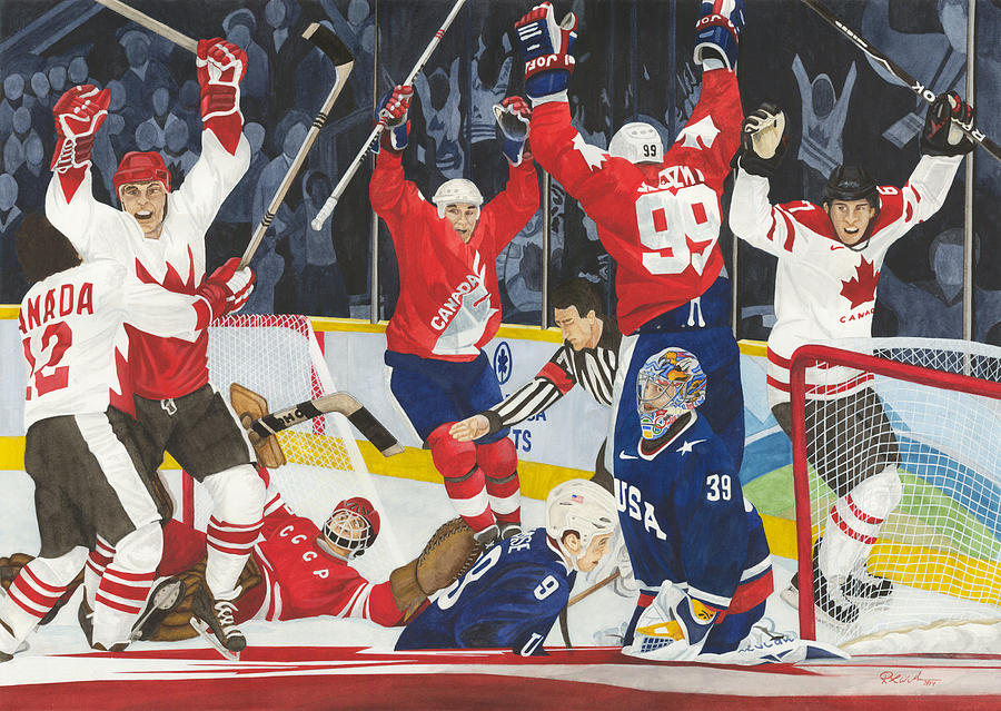 Hat Trick Painting by Ronald Wilkie