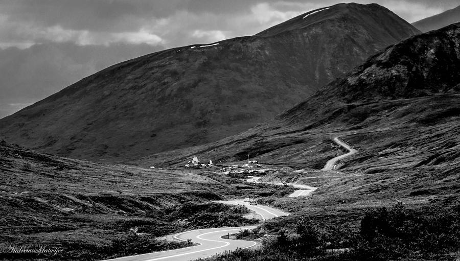Hatchers Pass in Black and White Photograph by Andrew Matwijec