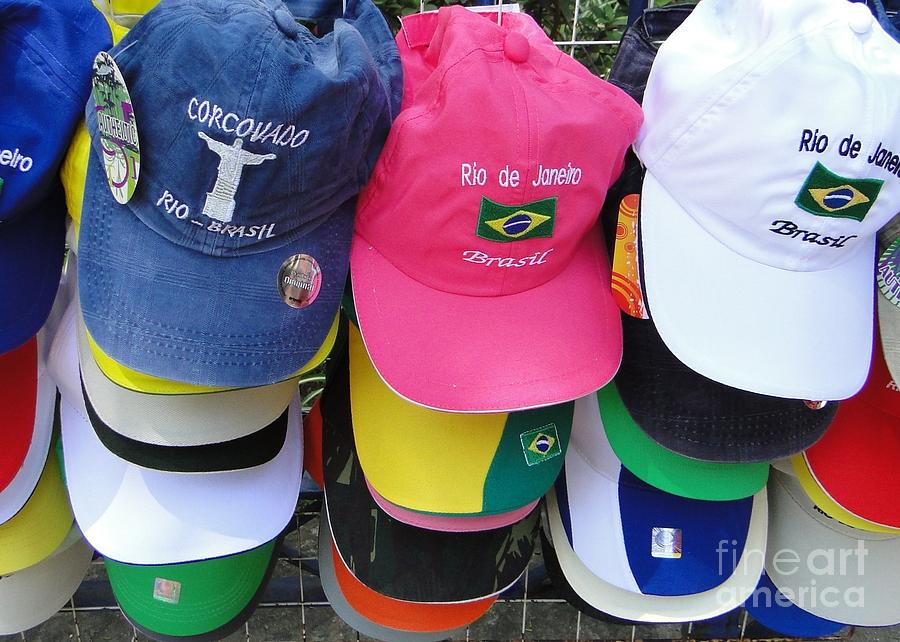 Hat Photograph - Hats in Rio by Barbie Corbett-Newmin
