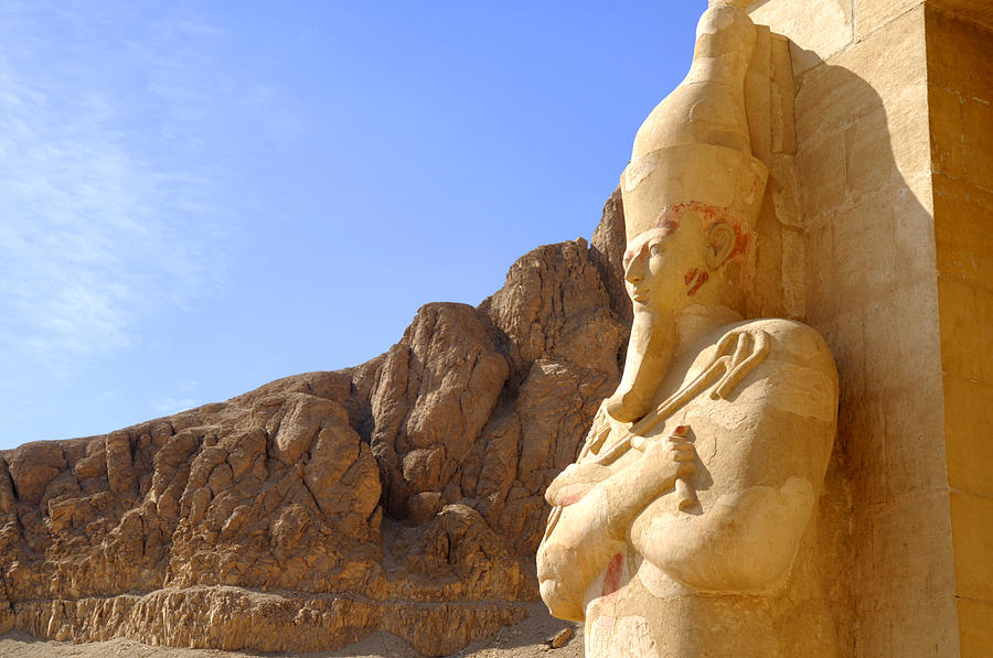 Greek Photograph - Hatshepsut gazing into eternity by Brenda Kean