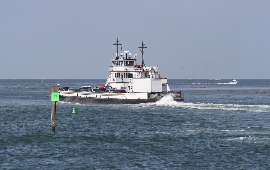 Beach Photograph - Hatteras-Ocracoke Ferry 6  by Cathy Lindsey