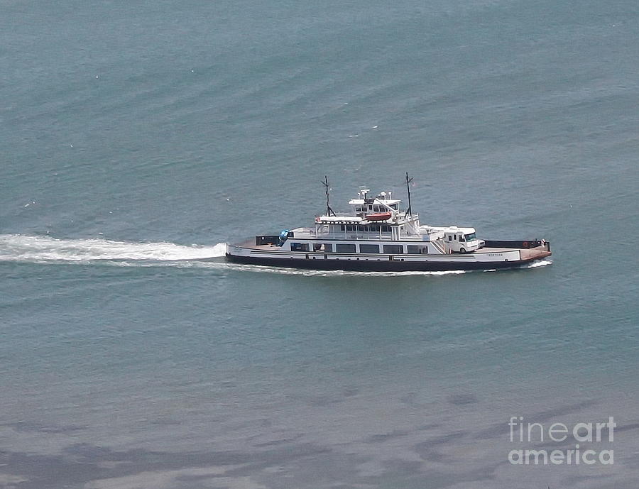 Beach Photograph - Hatteras-Ocracoke Ferry by Cathy Lindsey