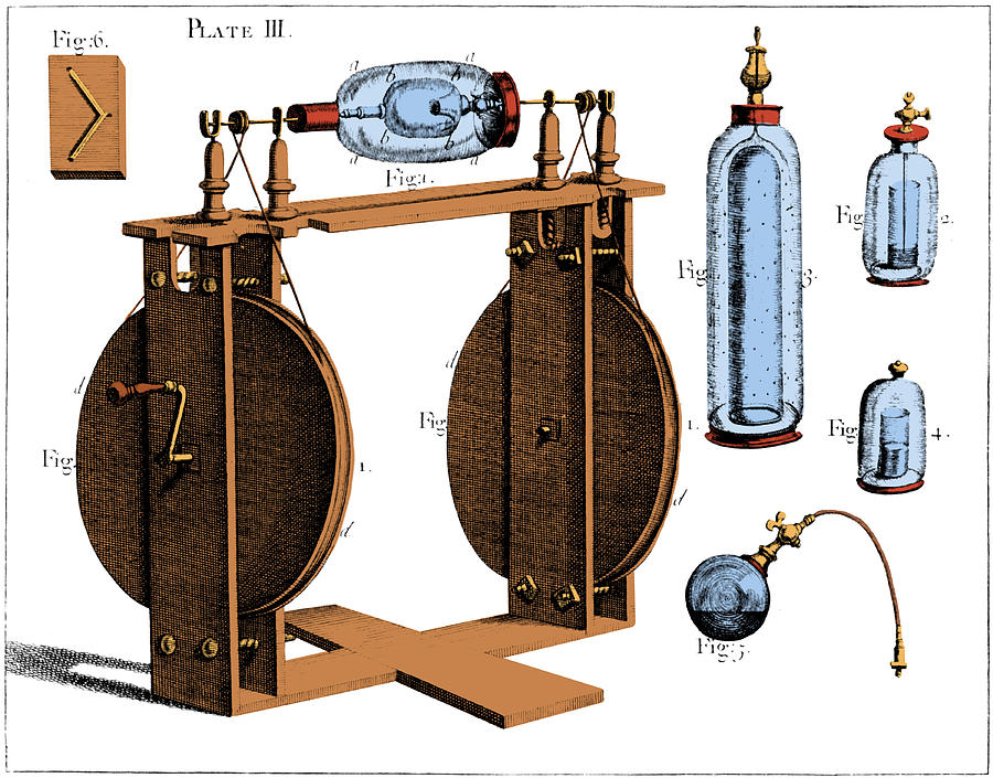 Hauksbee Electrical Machine, 18th Photograph by Science Source