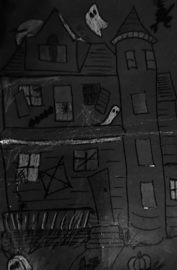 Haunted House Drawing by Christy Saunders Church