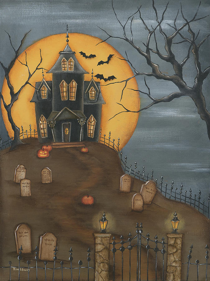 haunted house painting ideas