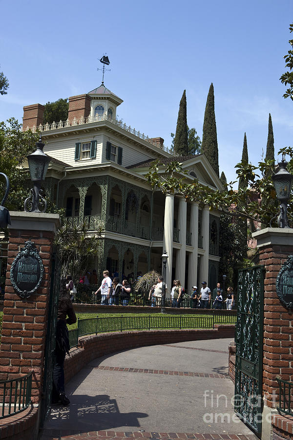 Anaheim Photograph - Haunted Mansion Disneyland by Jason O Watson