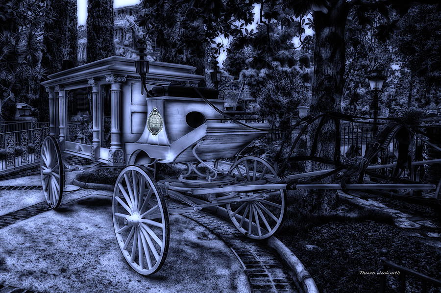 Haunted Mansion Hearse At Midnight New Orleans Disneyland Photograph by Thomas Woolworth