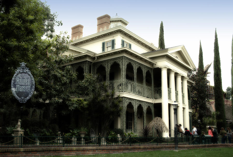 Haunted Mansion New Orleans Disneyland Photograph by Thomas Woolworth