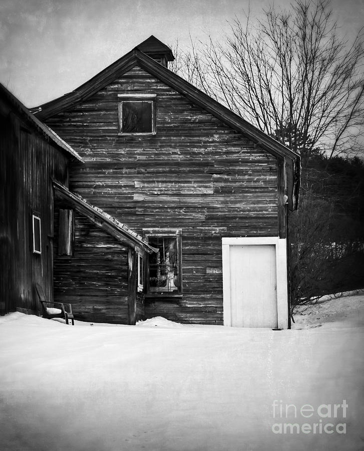 Winter Photograph - Haunted Old House by Edward Fielding