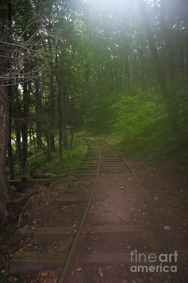 Haunted Ghost Old Rail Tracks Digital Art by Doc Braham