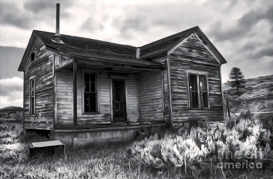 Old House Painting - Haunted Shack by Gregory Dyer