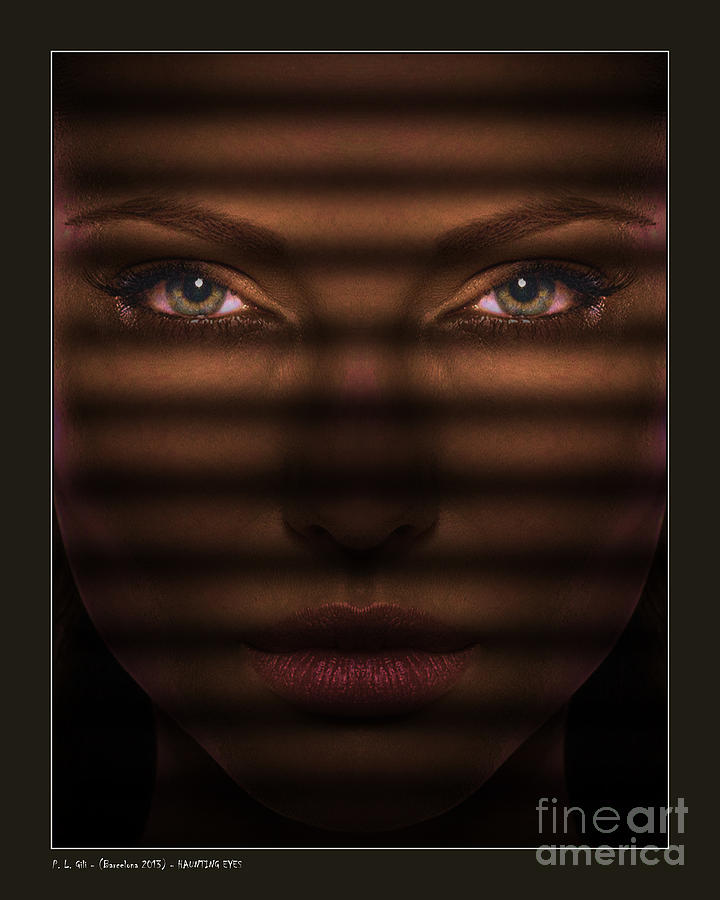 Haunting Eyes Digital Art by Pedro L Gili