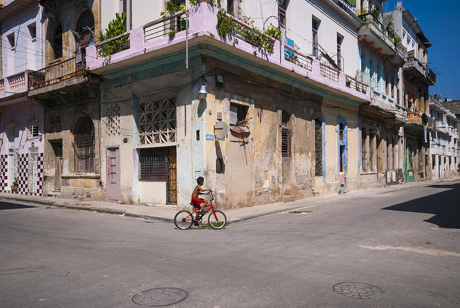 Havana Bicycle Photograph by Steven Chadwick