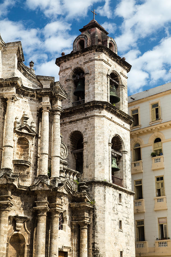 Havana Cathedral North Tower Photograph by Levin Rodriguez