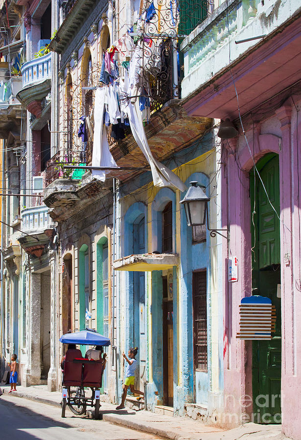 Havana Street Colour Photograph by Chris Dutton