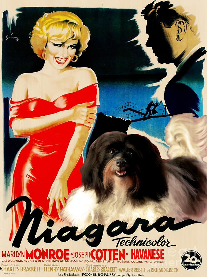 Havanese Art - Niagara Movie Poster Painting by Sandra Sij
